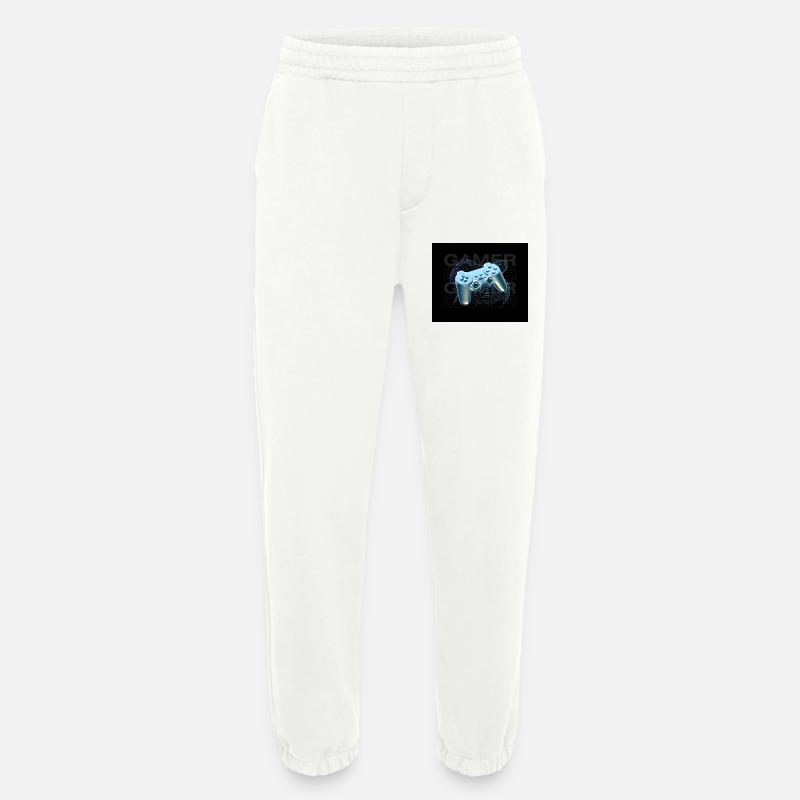 Neon Blue Controller 3D - Heavyweight Jogging Pants - made by SPREAD  - OFF WHITE