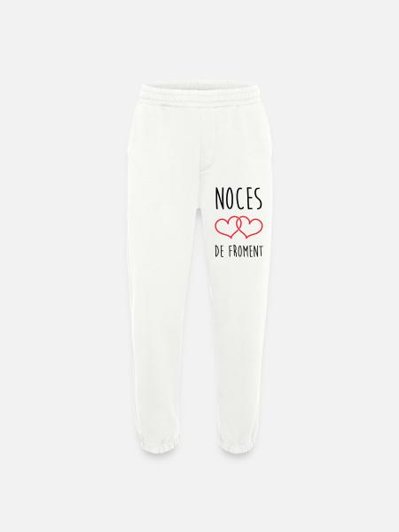 wheat wedding 3 years of marriage - Heavyweight Jogging Pants - made by SPREAD  - OFF WHITE