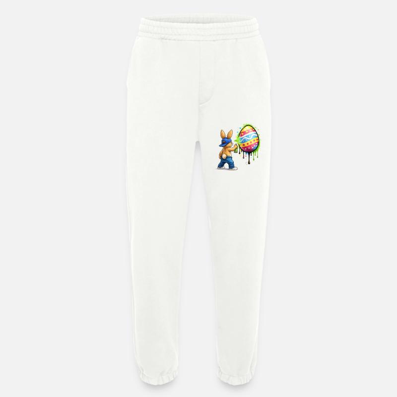 Graffiti Hase mit Osterei - Heavyweight Jogginghose - made by SPREAD  - OFF WHITE