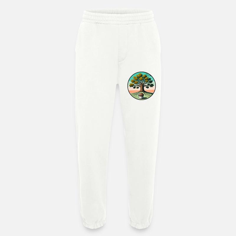 Retro-Baum des Lebens mit Eichel - Heavyweight Jogginghose - made by SPREAD  - OFF WHITE