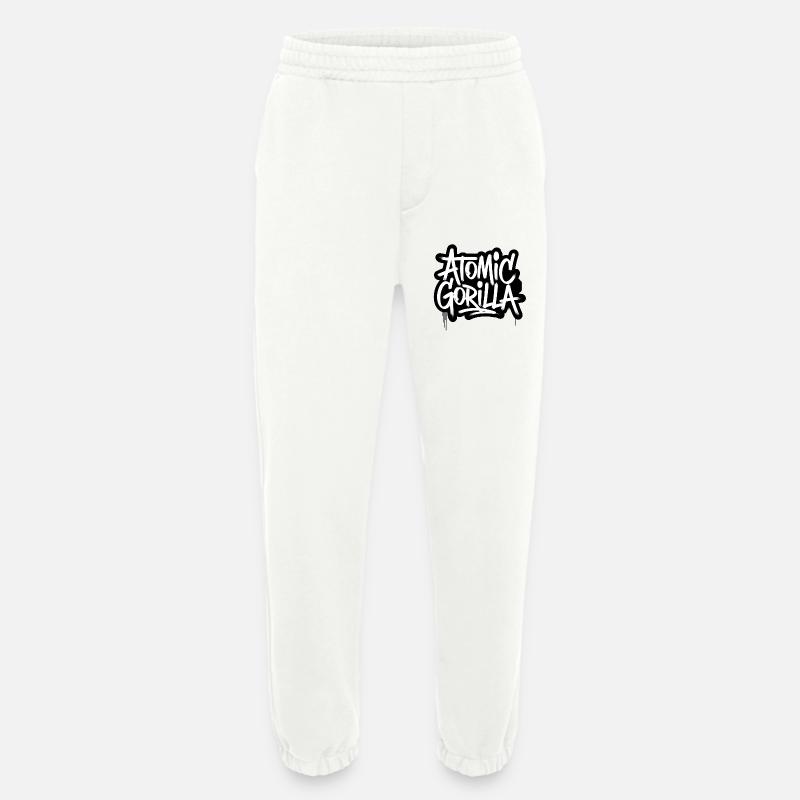Atomic Gorilla - Heavyweight Jogging Pants - made by SPREAD  - OFF WHITE