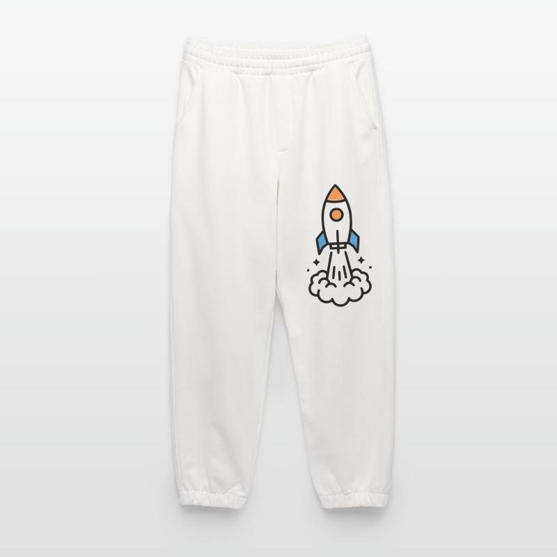 Rakete Start Weltraum Comic Heavyweight Jogginghose - made by SPREAD 