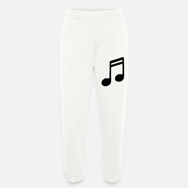 Musik Note Musiknote schwarz - Heavyweight Jogginghose - made by SPREAD  - OFF WHITE