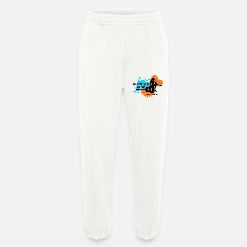 Master with guitar - Blau Orange - Heavyweight Jogginghose - made by SPREAD  - OFF WHITE