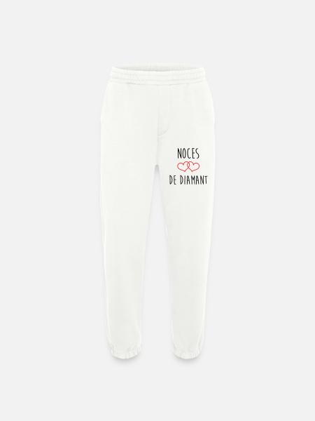 Wedding Anniversary - Diamond Wedding (60 years) - Heavyweight Jogging Pants - made by SPREAD - OFF WHITE