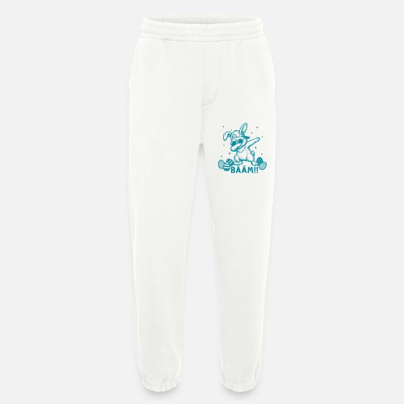 Funny Easter Dabbing Easter Bunny Bääm - Heavyweight Jogging Pants - made by SPREAD  - OFF WHITE
