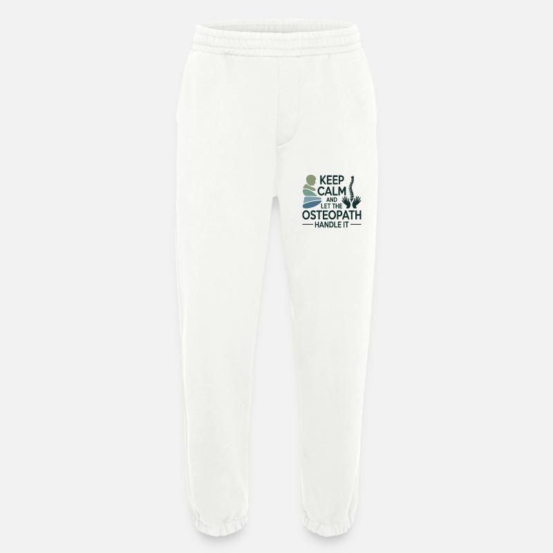 Osteopath Keep Calm Handle It Professional  - Heavyweight Jogging Pants - made by SPREAD  - OFF WHITE