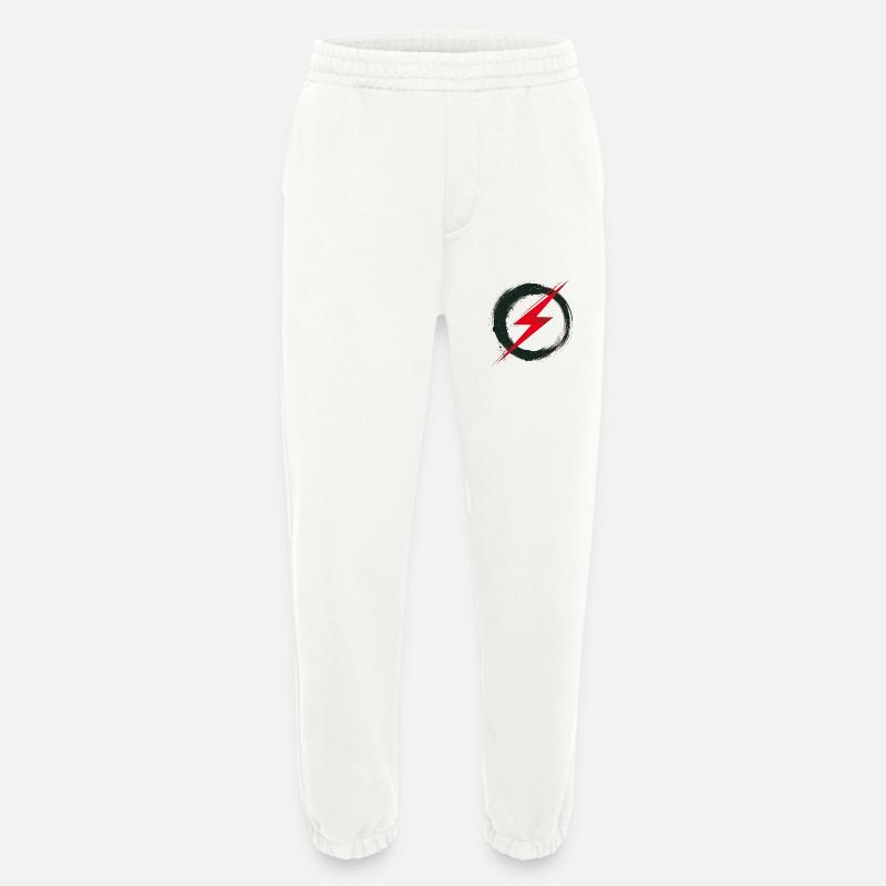 Digital Freedom - Retro Future Art - Heavyweight Jogginghose - made by SPREAD  - OFF WHITE