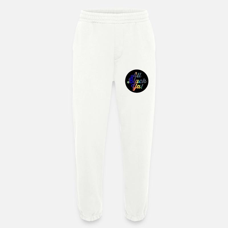 All Black Ya Gradient Script - Heavyweight Jogging Pants - made by SPREAD  - OFF WHITE