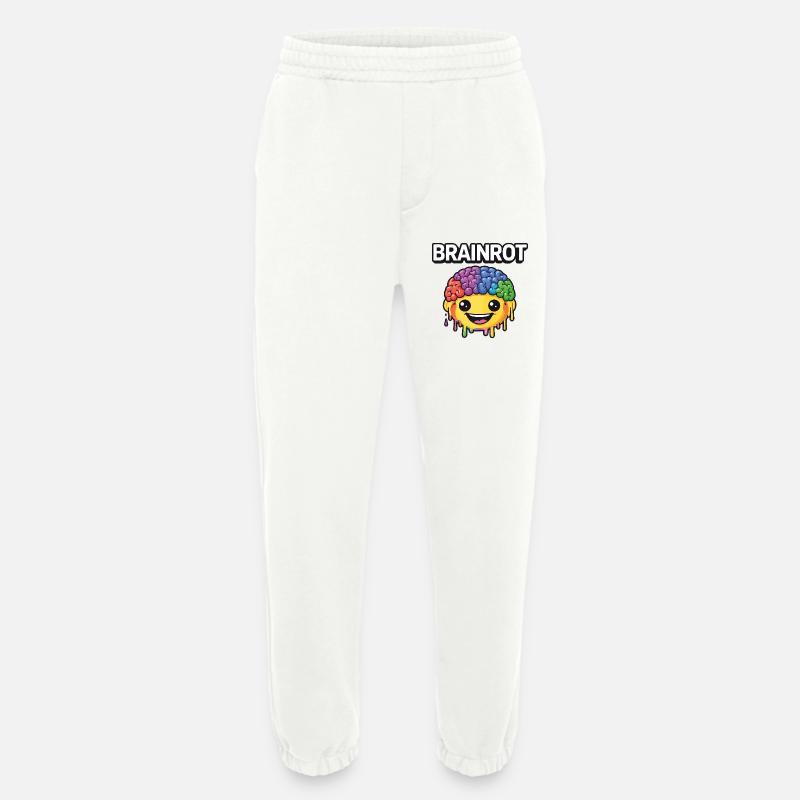 Brainrot Rainbow Smile - Heavyweight Jogginghose - made by SPREAD  - OFF WHITE