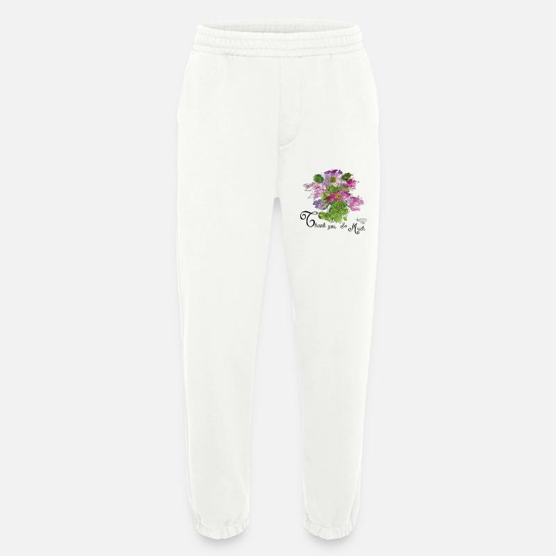 Thank You Blumenstrauß  - Heavyweight Jogginghose - made by SPREAD  - OFF WHITE