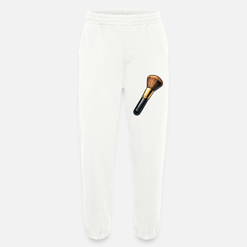 Makeup Pinsel Illustration - Heavyweight Jogginghose - made by SPREAD  - OFF WHITE