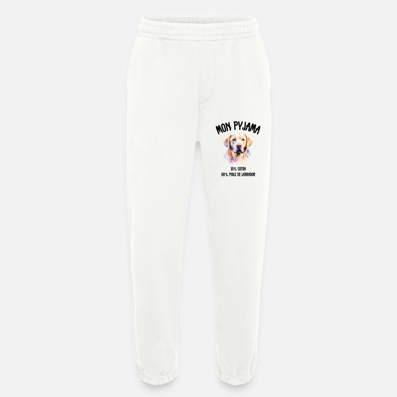 Labrador-Hunde-Pyjama-Humor - Heavyweight Jogginghose - made by SPREAD  - OFF WHITE