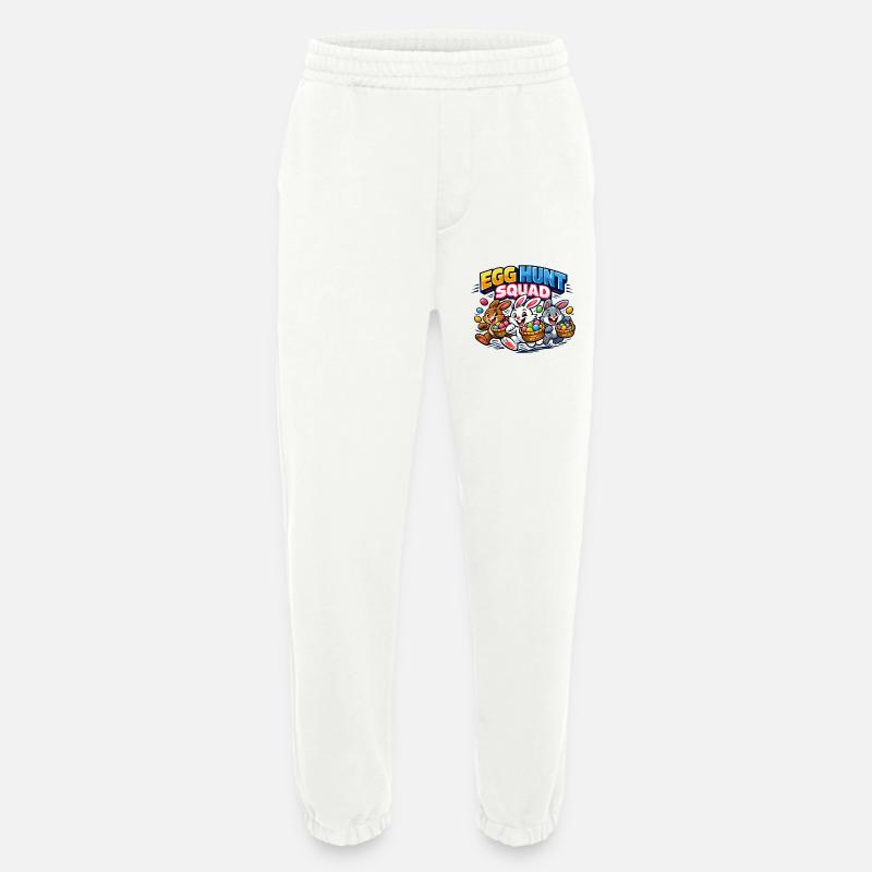 Easter Egg Hunt Squad Easter Bunny - Heavyweight Jogging Pants - made by SPREAD  - OFF WHITE