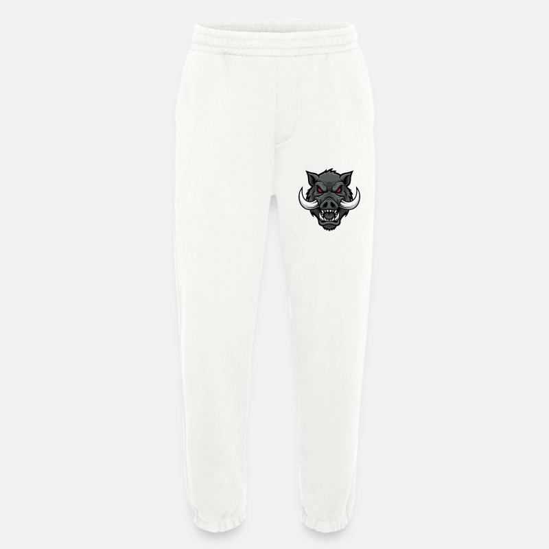 Alpha Boar Wrath Maskottchen-Maskottchenkopf - Heavyweight Jogginghose - made by SPREAD  - OFF WHITE