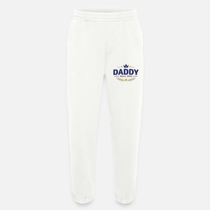 Daddy Since 2016 – Proud Dad Design - Heavyweight Jogging Pants - made by SPREAD  - OFF WHITE