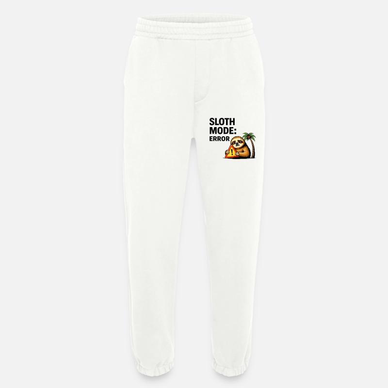 Sloth Mode Error - Heavyweight Jogging Pants - made by SPREAD  - OFF WHITE
