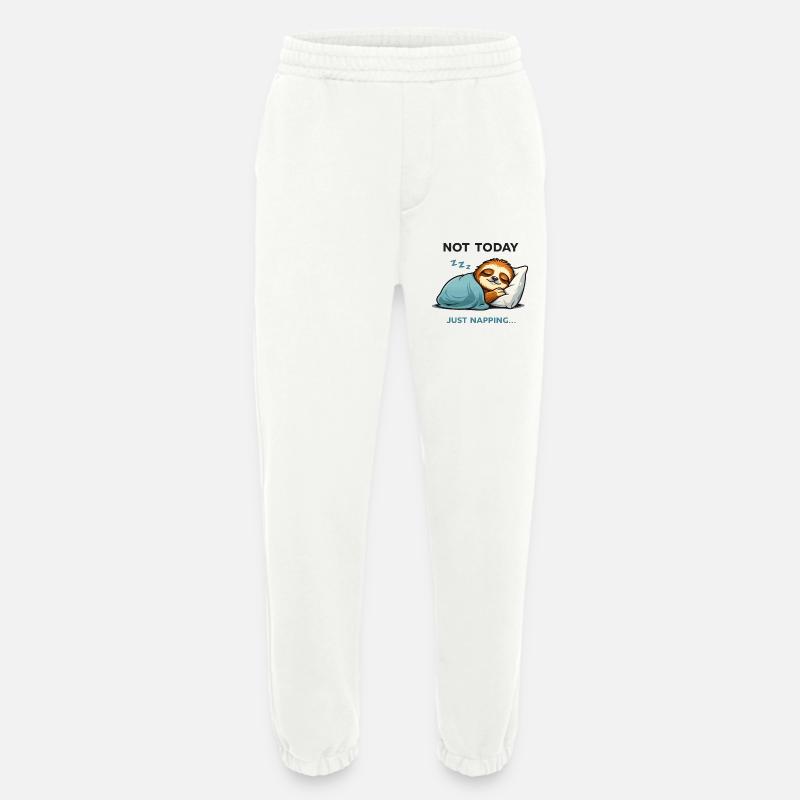 Not Today Sloth Nap Tee - Heavyweight Jogging Pants - made by SPREAD  - OFF WHITE
