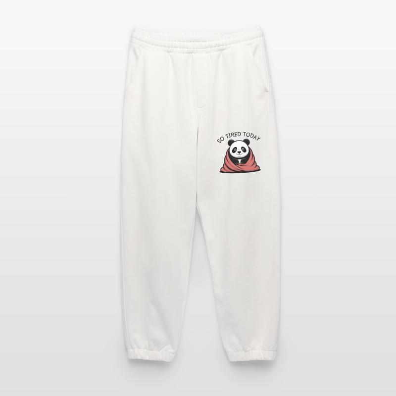 Panda Cuddle Dream Under Blanket Heavyweight Jogging Pants - made by SPREAD 