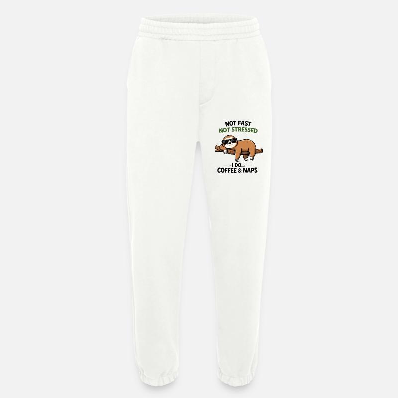 Chill Sloth Kaffee & Nickerchen - Heavyweight Jogginghose - made by SPREAD  - OFF WHITE