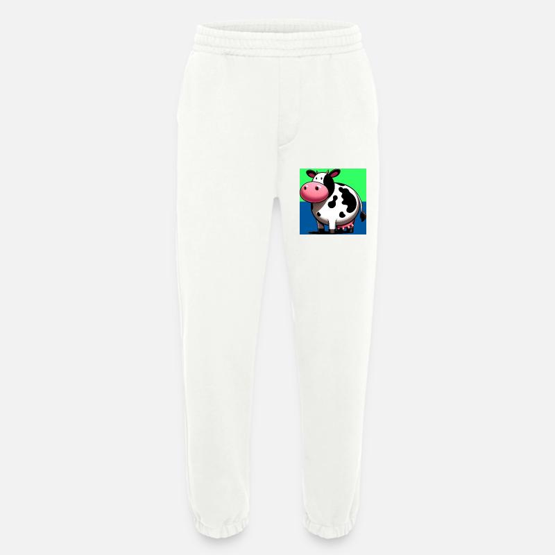 cow - Heavyweight Jogging Pants - made by SPREAD  - OFF WHITE