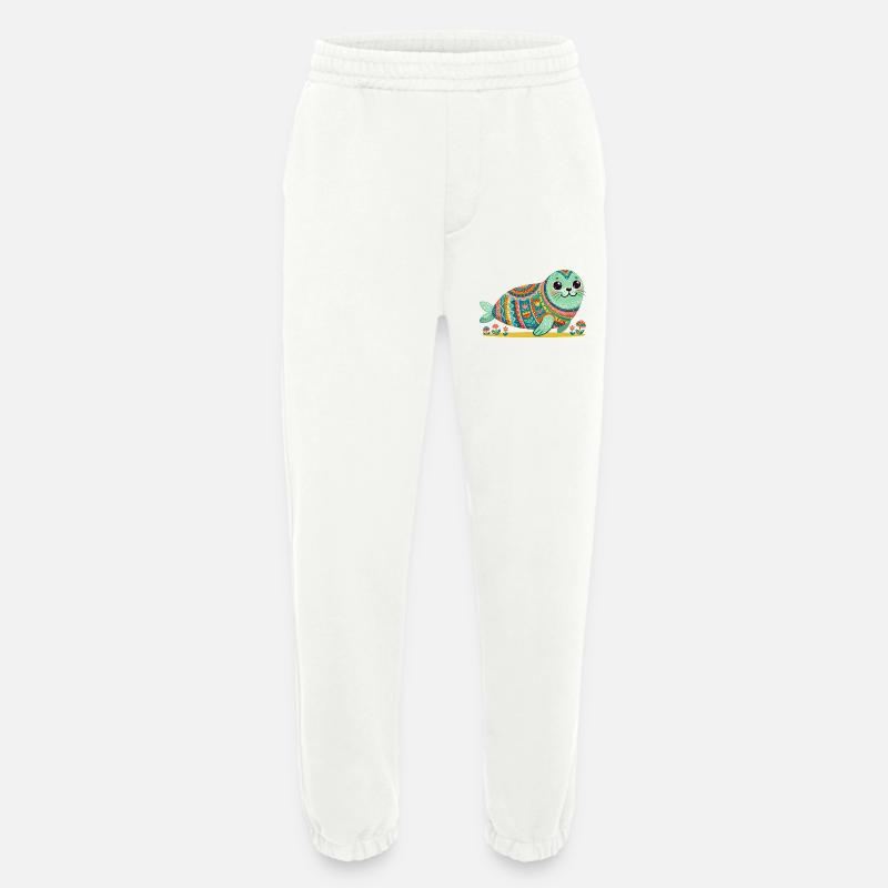 Süße Robbe Mandala - Heavyweight Jogginghose - made by SPREAD  - OFF WHITE