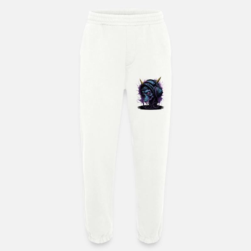 Neon Skull mit Kopfhörern DJ - Heavyweight Jogginghose - made by SPREAD - OFF WHITE