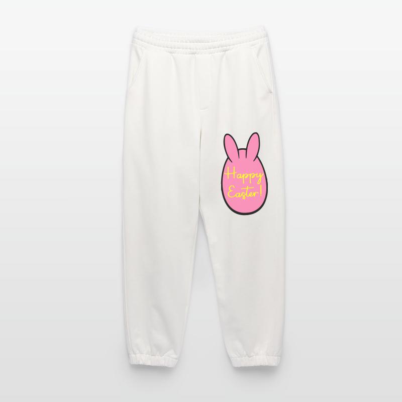 Happy Easter Bunny Heavyweight Jogging Pants - made by SPREAD 