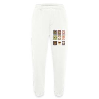 Mushroom Design - Heavyweight Jogging Pants - made by SPREAD  - OFF WHITE - Front