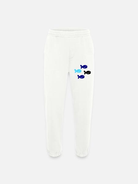 Pisces Silhouette - Heavyweight Jogging Pants - made by SPREAD  - OFF WHITE