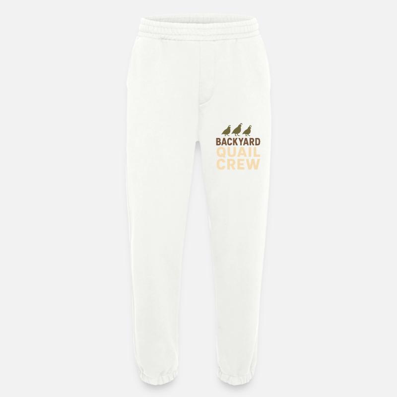 Quail Keeper Quail Farmer Backyard Quail - Heavyweight Jogging Pants - made by SPREAD  - OFF WHITE