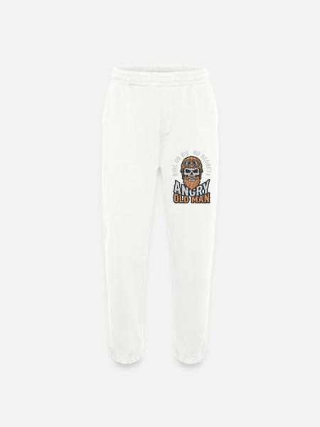 Angry Old Man - Heavyweight Jogging Pants - made by SPREAD  - OFF WHITE