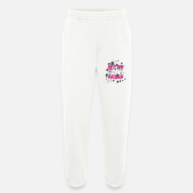Course boueuse assez solide Schlammlauf boueuse - Pantalon de jogging bio épais fabriqué en UE - OFF WHITE