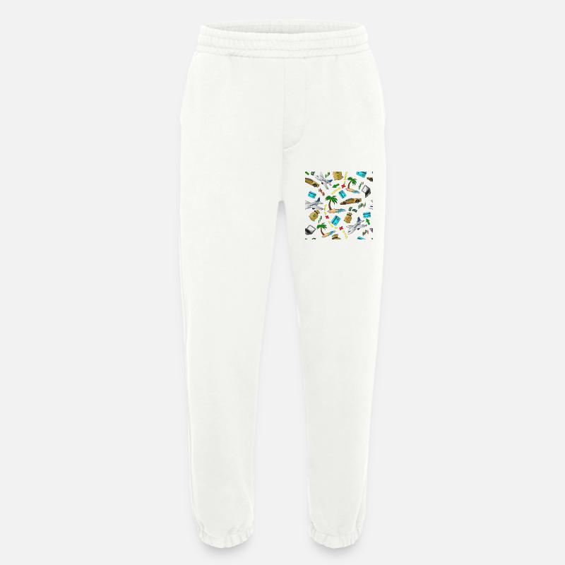 Reisegeld Muster - Heavyweight Jogginghose - made by SPREAD  - OFF WHITE