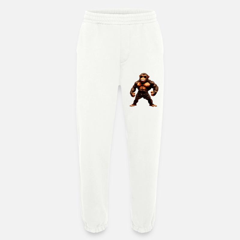 Affe Sport Tier - Heavyweight Jogginghose - made by SPREAD  - OFF WHITE