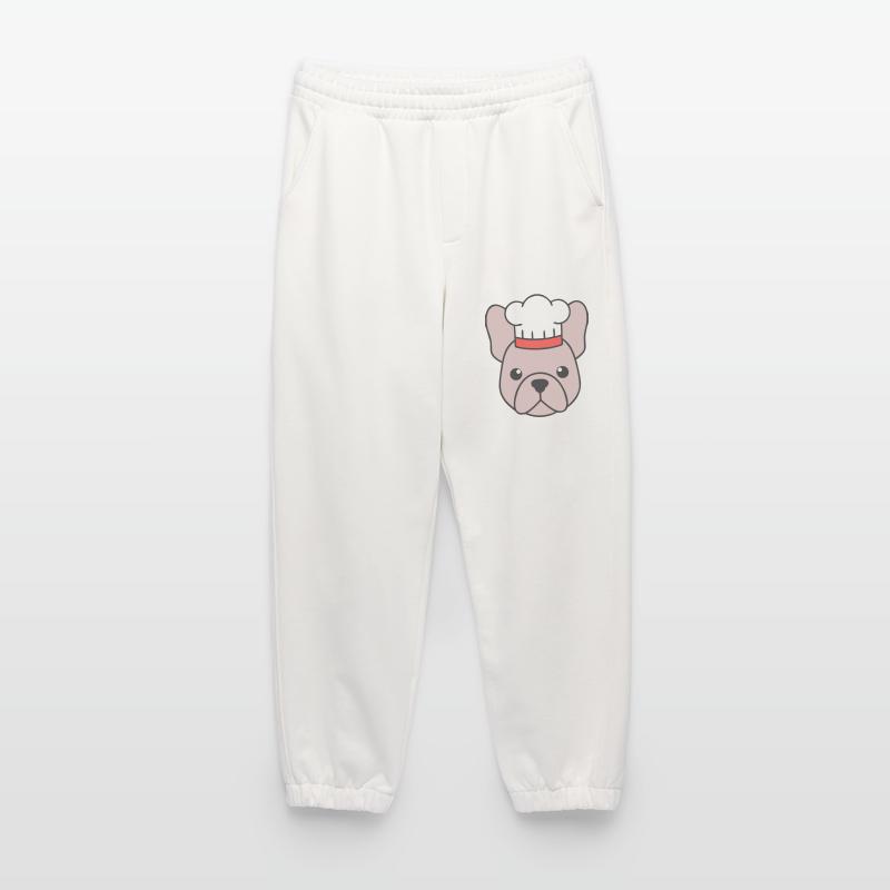 Frenchie Chef Hat Head Logo Heavyweight Jogging Pants - made by SPREAD 