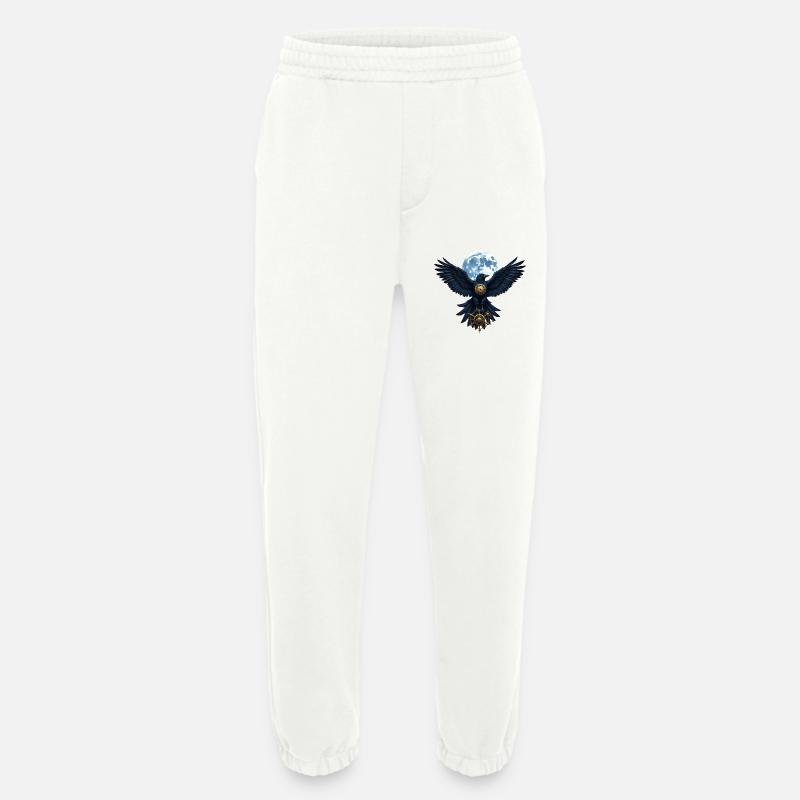 Steampunk Luna Raven mit Ruder - Heavyweight Jogginghose - made by SPREAD  - OFF WHITE