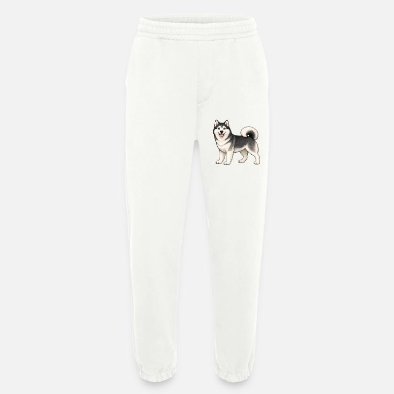 Fröhlicher Husky - Heavyweight Jogginghose - made by SPREAD  - OFF WHITE