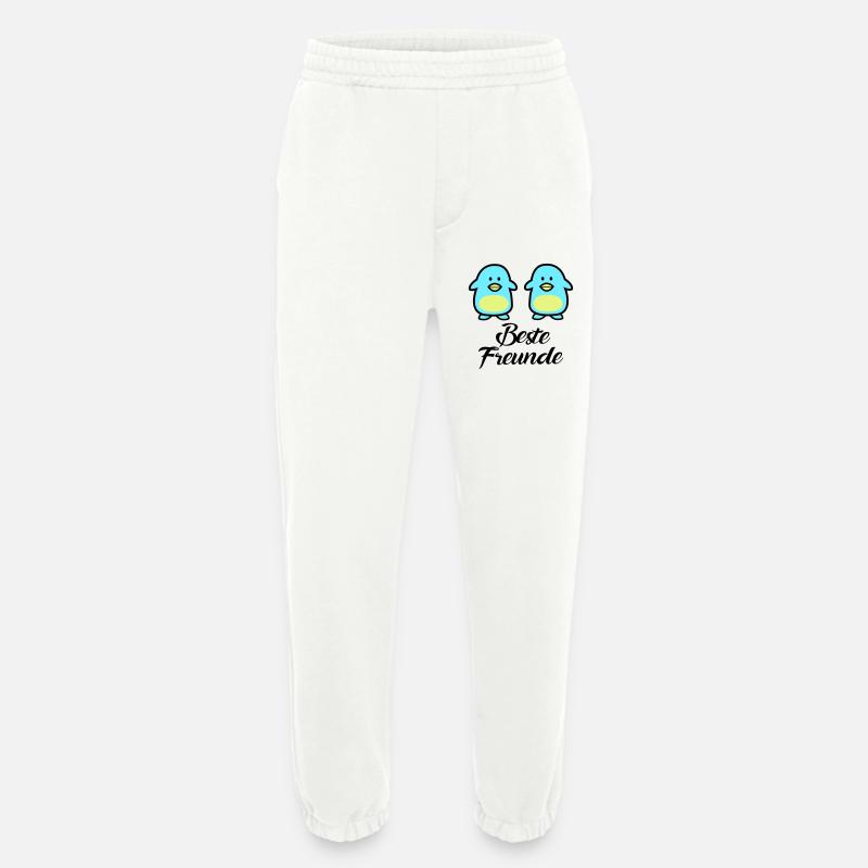 Pinguine Beste Freunde - Heavyweight Jogginghose - made by SPREAD  - OFF WHITE
