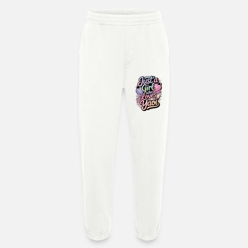 Nur ein Mädchen, das Yaoi liebt. - Heavyweight Jogginghose - made by SPREAD  - OFF WHITE