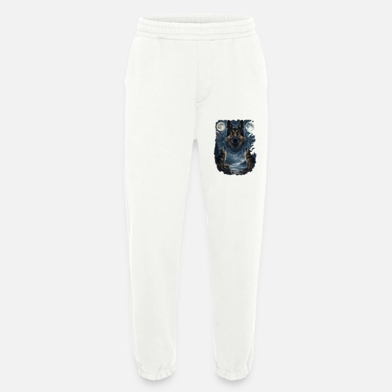 Zwei Monde German Sheperd - Heavyweight Jogginghose - made by SPREAD  - OFF WHITE
