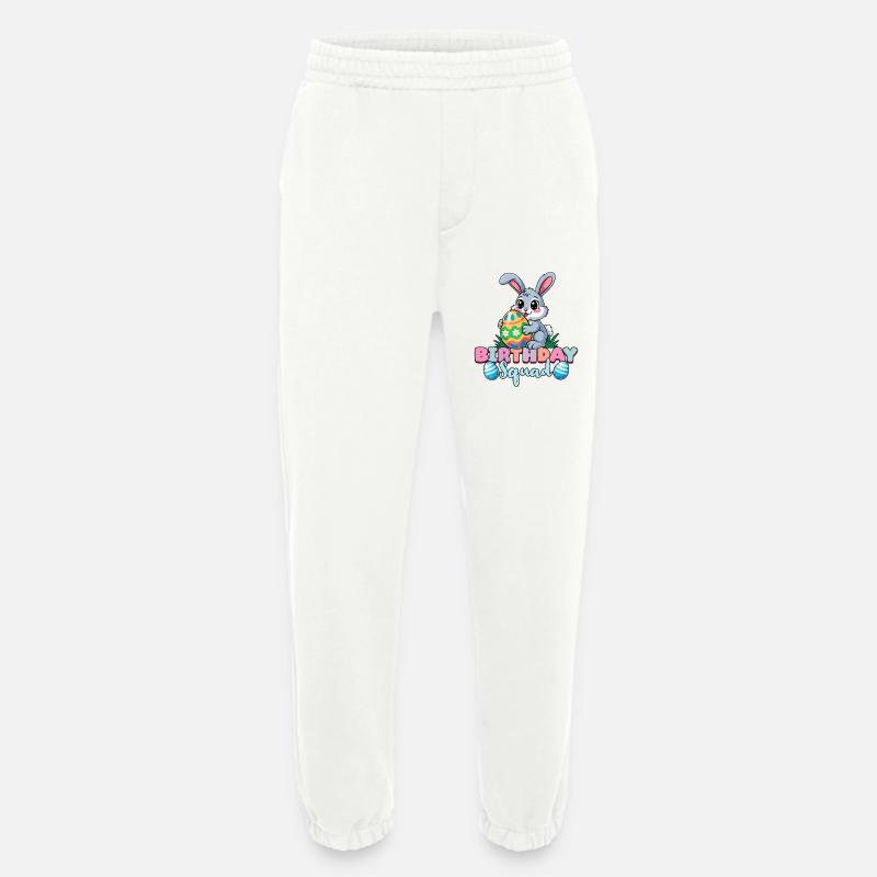 Birthday Squad Happy Easter Bunny Spring - Heavyweight Jogging Pants - made by SPREAD  - OFF WHITE