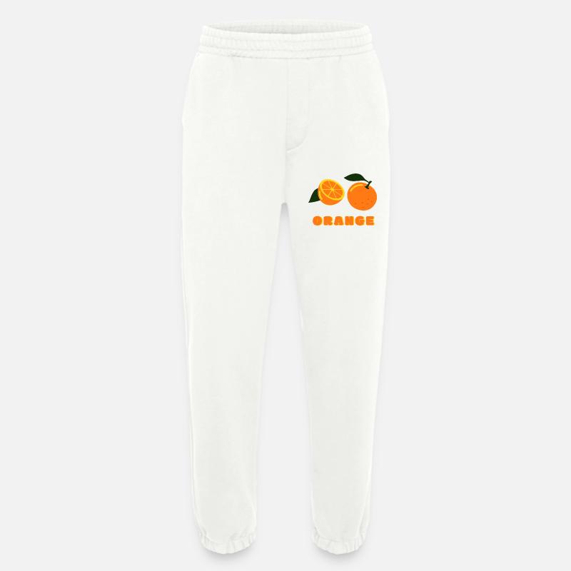 Orange Summer Vibes Fruit Design - Heavyweight Jogginghose - made by SPREAD  - OFF WHITE
