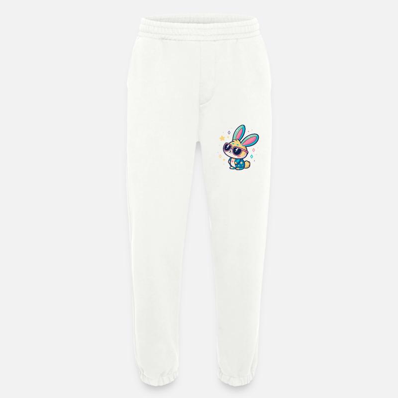 Pastel Bunny Pop Sonnenbrille - Heavyweight Jogginghose - made by SPREAD  - OFF WHITE