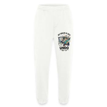 Designer Ctrl Z Panic Humor - Heavyweight Jogginghose - made by SPREAD  - OFF WHITE - Vorne