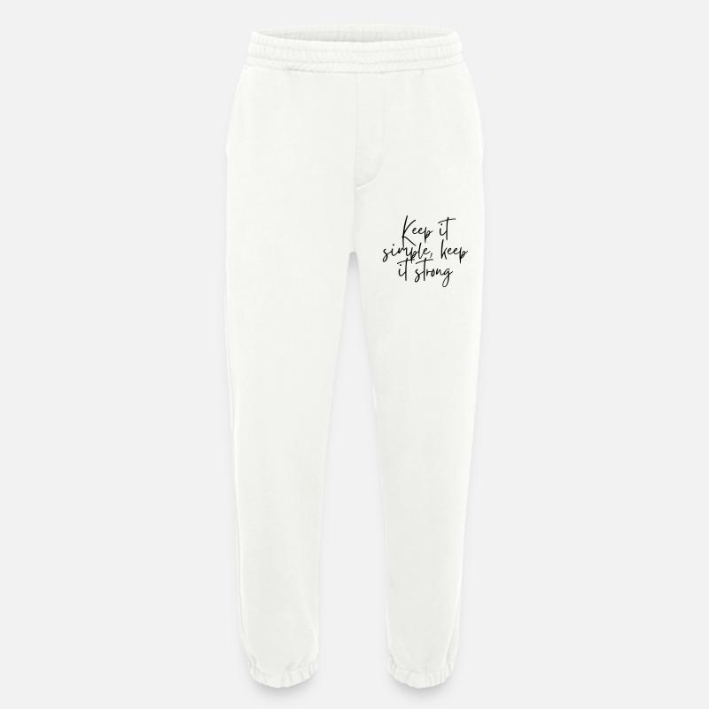 Keep it simple keep it strong - Heavyweight Jogginghose - made by SPREAD  - OFF WHITE