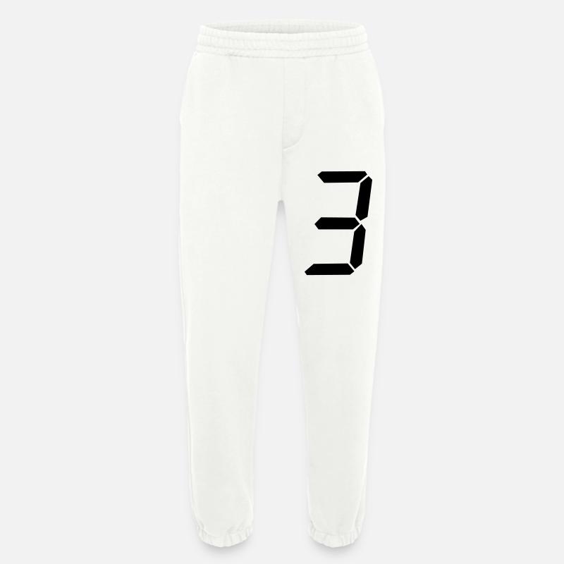digitale_zahl_3 - Heavyweight Jogginghose - made by SPREAD  - OFF WHITE