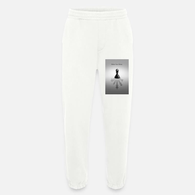 Make Your Move Minimal Mindset Design - Pantalon de jogging bio épais fabriqué en UE - OFF WHITE