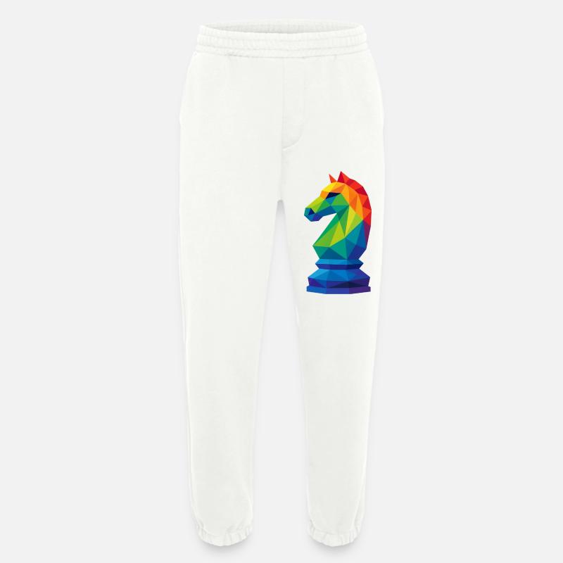 Low-Poly Rider: Tactical Mastery - Heavyweight Jogging Pants - made by SPREAD  - OFF WHITE
