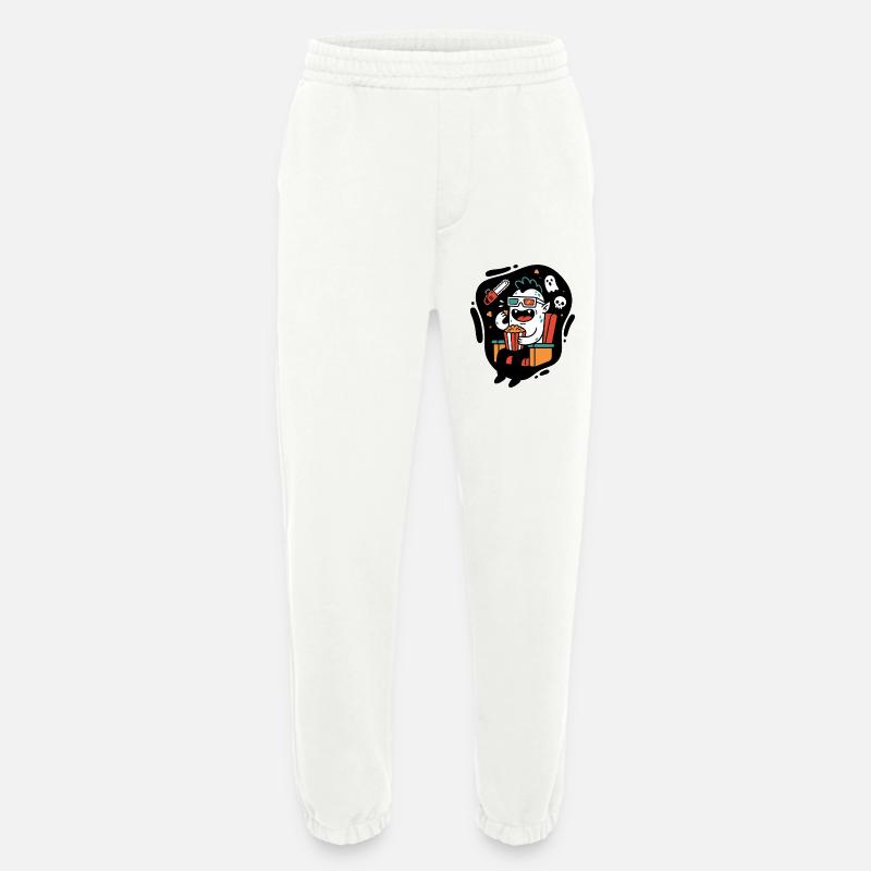 Kinomonster Popcorn Spaß - Heavyweight Jogginghose - made by SPREAD  - OFF WHITE